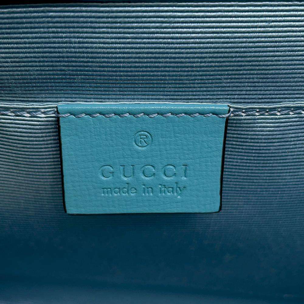 Gucci Chain Shoulder Bag Horsebit Straw Tan Clutch - Picture 12 of 12